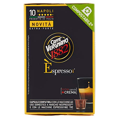 Casa Del Caffe Vergnano Nes Napoli 10C Compostabile, 50G
