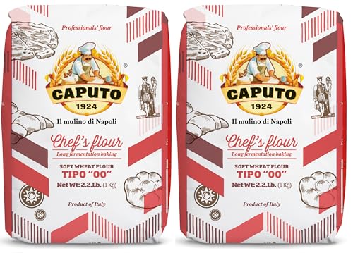 Antimo Caputo Chefs 00 Flour 1 Kilo (2.2Lb) Bag 2 Pack