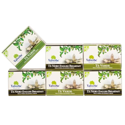 Kit Valverbe Tea Lovers 6 Tisane Da 20 Filtri Cad