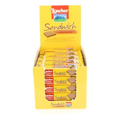 Biscotti Wafer Loacker Sandwich Chocolate Cioccolato 25 Pezzi Da 25 G