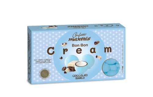 Confetti Maxtris, Bon Bon Cream Azzurro Cioccolato Bianco