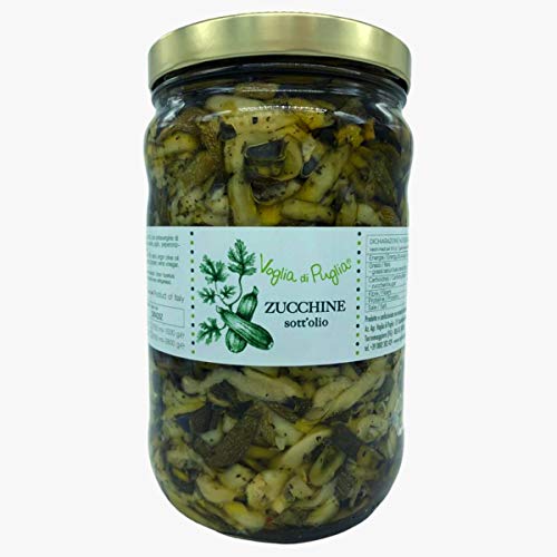 Voglia Di Puglia Zucchine Italiane A Fettine Sottolio In Olio Extravergine Di Oliva 2,8 Kg