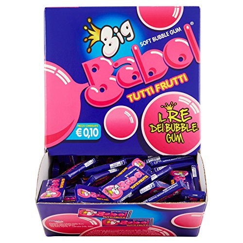 Big Babol 9531500 Tutti I Frutti Gomma Da Masticare Morbida, Gusto Tutti Frutti, Confezione Da 200 Gomme Da Masticare Monopezzo