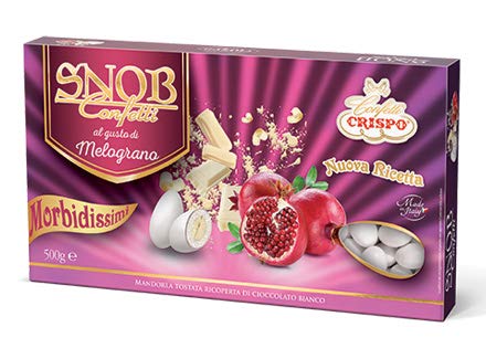 Crispo Confetti Snob 500 Gr - Gusto Melograno Con Mandorla Tostata Ricoperta Di Cioccolato Banco