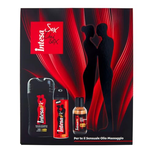 Intesa Set Sex Unisex Ambra Shampoo, Deodorant E Olio, 500Ml