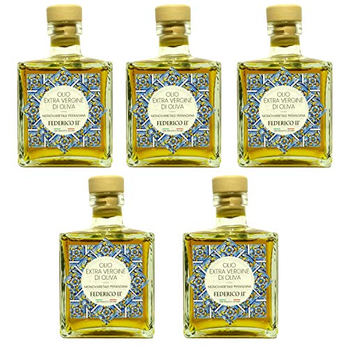 Voglia Di Puglia Olio Extravergine Di Oliva Da Olive Monovarietali Peranzana 5 Bottiglie 250 Ml