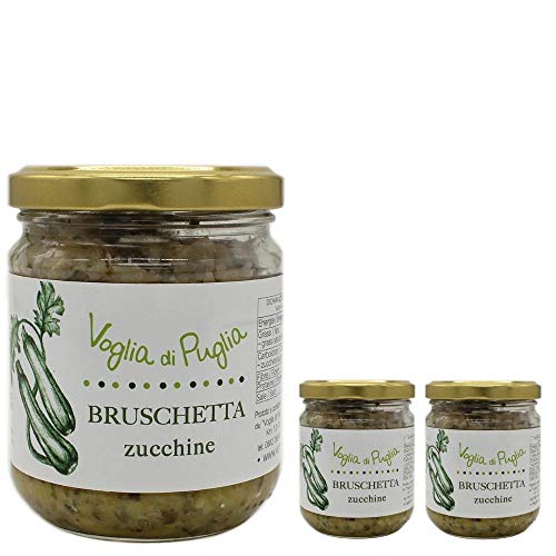 Bruschetta Zucchine In Olio Extravergine D'Oliva Voglia Di Puglia 3 Confezioni Da 190G