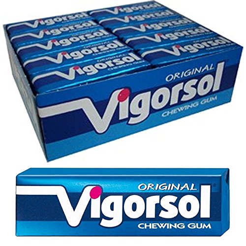 5 Pacchetti Gomme Da Masticare Vigorsol Original Azzurro Chewing Gum Classiche