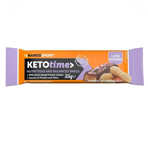 Named Sport Ketotime - Barretta Low Sugar Gusto Arachidi Tostate, 35G