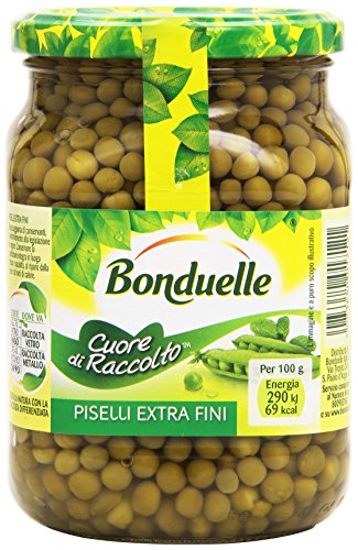 Bonduelle - Piselli, Cuore Di Raccolto ,Extra Fini, 375 G Quantità Sgocciolata - 530 G