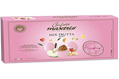 Confetti Maxtris Confetti Alla Mandorla, Mix Frutta, Rosa