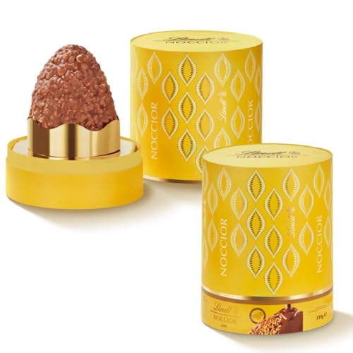 Uovo Di Cioccolato Lindt Noccior Nocciolato Cilindro Latta Da 510G Senza Glutine