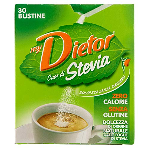 Dietor Stevia Cuor Di Stevia Dolcificanti, 30 G