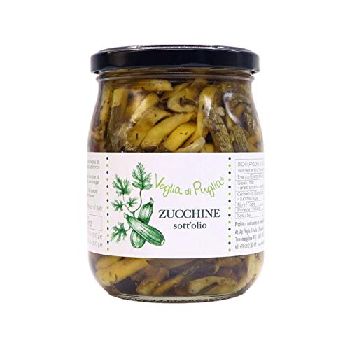 Voglia Di Puglia Zucchine Italiane A Fettine Sottolio In Olio Extravergine Di Oliva 1 Kg