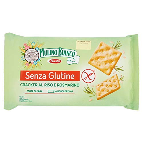 Barilla Cracker Riso Gluten Free - Confezione Da 6 Monoporzioni [200 Gr] - [Confezione Da 5], Senza Glutine