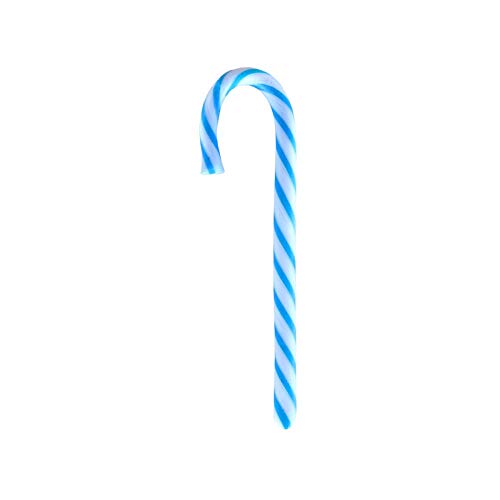 72 Pz Lecca Lecca Mini Candy Cane Azzurro Gusto Mirtillo 14 Gr