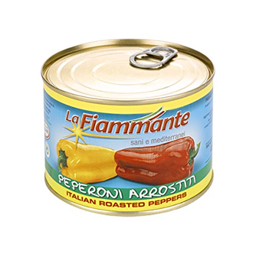 Lattina Peperoni Arrostiti Interi Pelati La Fiammante 400Gr Verdura Mediterranei