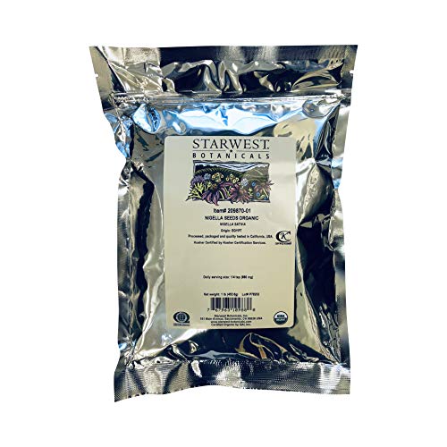 Starwest Botanicals, Nigella Seeds Organic, 0.5Kg