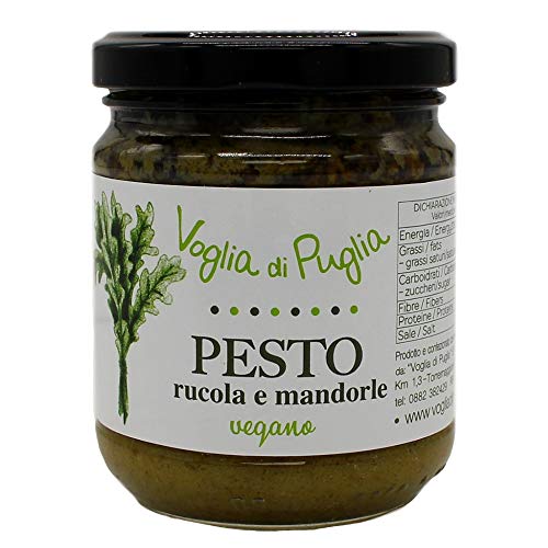 Voglia Di Puglia Pesto Di Rucola In Olio Extravergine D'Oliva 3 Confezioni Da 190Gr