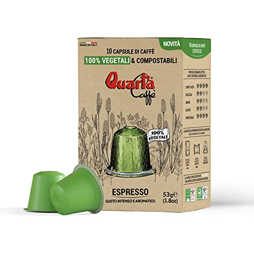 Quarta Caffè | Capsule 100% Vegetali E Compostabili 10 Pz.