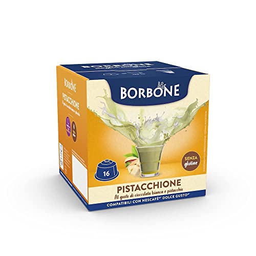 16 Capsule Caffè Borbone Pistacchione Compatibili Dolce Gusto