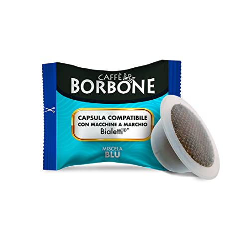 Caffè Borbone Miscela Blu - 100 Capsule - Compatibili Con Macchine A Marchio Bialetti