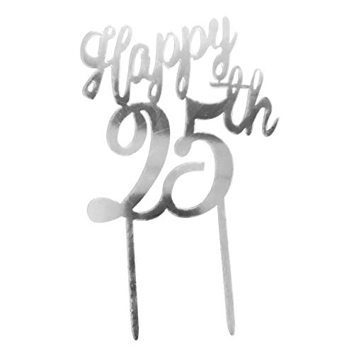 Topper 25° Anniversario 16X10Cm Plastica