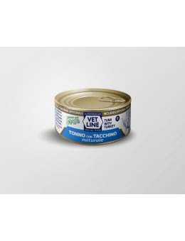 Vetline Gatto Adulto Umido Scat. Da 70 Gr (Tonno E Tacchino Al Naturale)