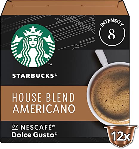 Starbucks House Blend Americano By Nescafé Dolce Gusto Caffè Lungo 12 Capsule