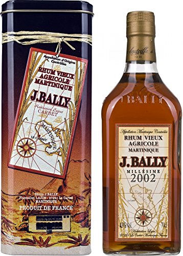 J. Bally J.Bally Vieux Agricole Millesime 2002 Rum In In Scatola Di Latta - 700 Ml