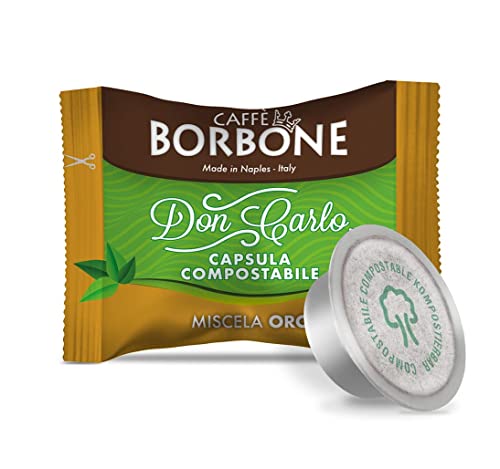Caffè Borbone Don Carlo Compostabile, Miscela Oro - 100 Capsule - Compatibili Con Le Macchine Ad Uso Domestico Lavazza