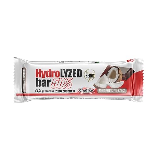 Pronutrition Hydrolyzed Bar 50% Fondente Cocco 55G - Barretta Contenente Esclusivamente Il 100% Di Proteine Optipep 90 Inst. Dh4 Idrolizzate Con Gluta