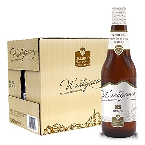 Birra N'Artigiana Oro - Lager - Cassa Da 12 Bottiglie X 66 Cl - Birrificio Artigianale Napoletano