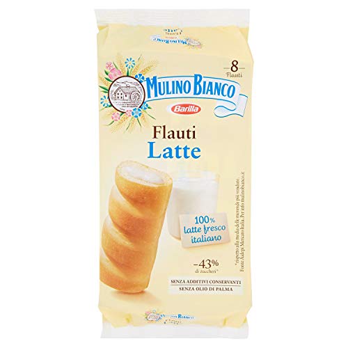 Mulino Bianco Merendine Flauti Al Latte, 8 X 35G