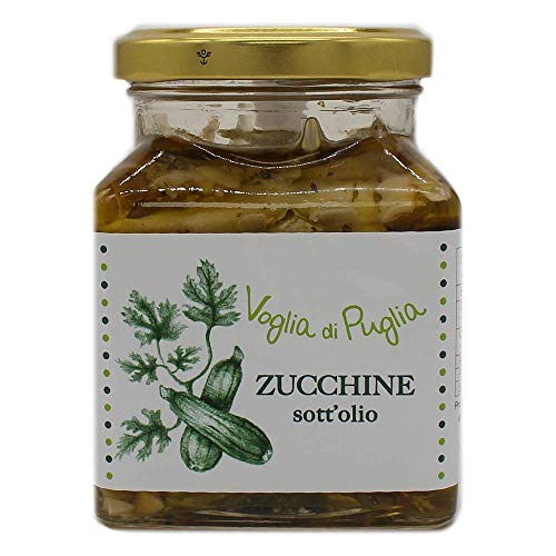 Voglia Di Puglia Zucchine Sottolio In Olio Extravergine 3 Pezzi 290 Grammi