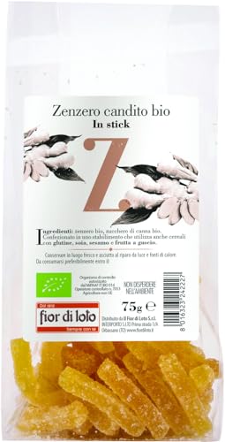Fior Di Loto Zenzero Candito Bio, 75G