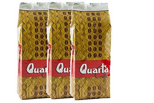 Quarta Caffè Stuoia In Grani Miscela Caffe' Dal Piacere Rotondo E Deciso 500Gr - 3 Confezioni Fine Blend Of Coffee Processed In Salento, Apulia, Italy