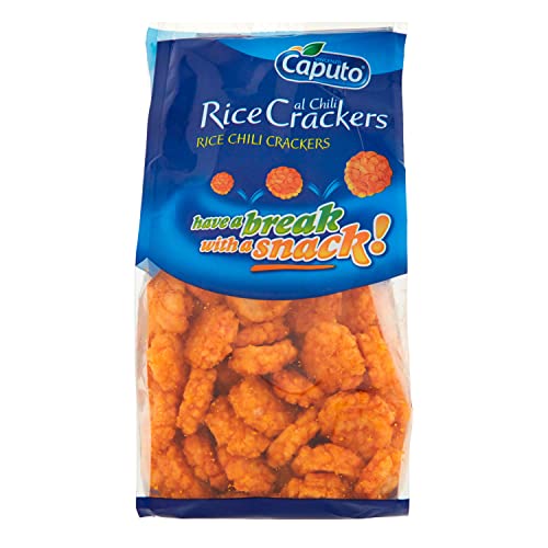 Cracker Di Riso Piccanti Da 200 Gr Snack Aperitivo Linea Bar Rice Chilli Chips