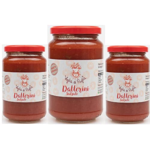 Voglia Di Puglia Datterini Salsati Artigianali Gluten Free 3 Pezzi 360 G