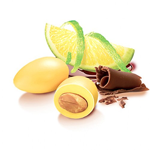 Confetti Gialli Mandorla E Cioccolato Al Limone Papa Dolceamaro G 500 (95 Confetti) - Senza Glutine - Mandorla Tostata Ricoperta Di Cioccolato Bianco 