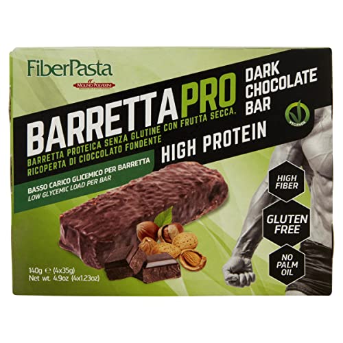 Barrettapro Barretta Proteica Vegan 30% Proteine, Senza Glutine, 140G (4 X 35G)
