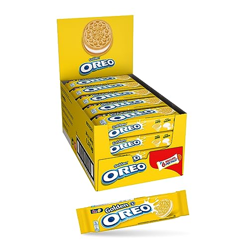 Oreo Golden, Biscotti Con Ripieno Di Crema Alla Vaniglia, Il Tuo Oreo In Versione Bianca, 20X66G (20 Monoporzioni Da 66G)