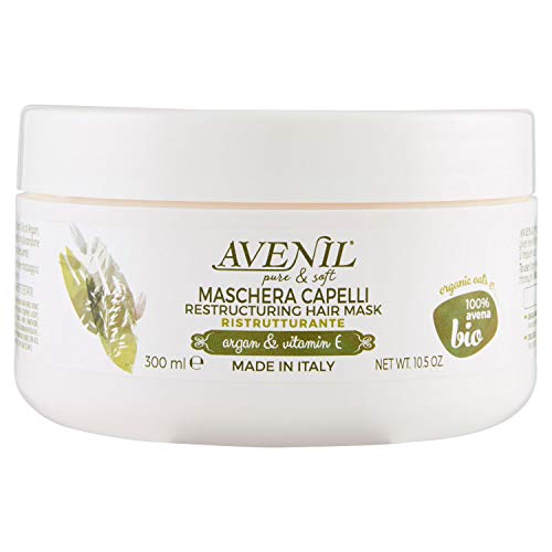 Avenil Maschera Capelli, Con Avena 100% Bio Ristrutturante, 300Ml