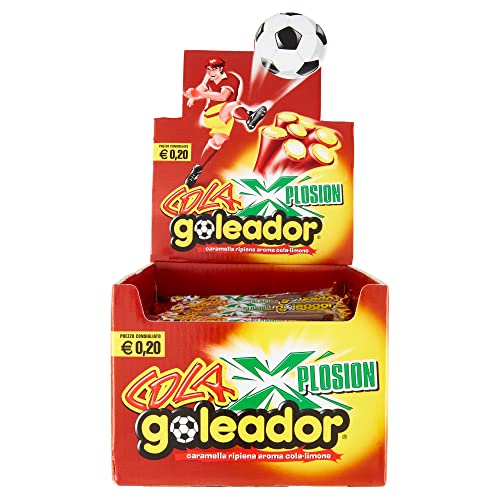 Goleador Xplosion Cola, Caramelle Gommose Ripiene, Gusto Cola, Box Da 150 Caramelle Incartate Singolarmente - Idee Regalo Per Compleanni E Feste