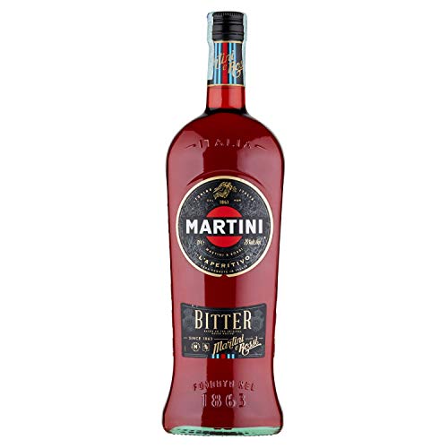 Martini Bitter Aperitivo, Infuso Con Erbe Aromatiche Selezionate A Mano, 25% Abv, 100Cl / 1L
