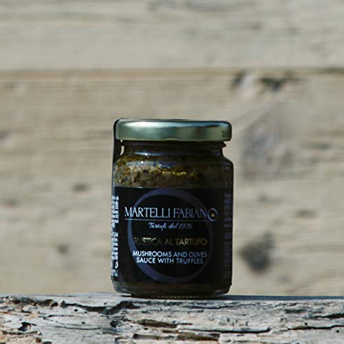 Salsa Tartufata - Rustica Al Tartufo 90G - Funghi, Olive E Tartufo Nero Estivo - Martelli Fabiano Tartufi