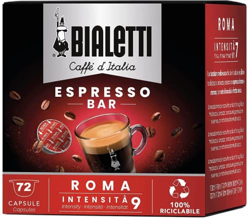 Bialetti Roma Gusto Intenso Mokespresso 72 Capsule Originali
