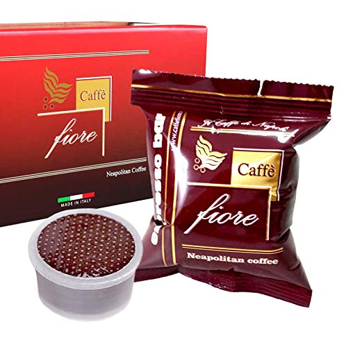 50 Capsule Caffè Fiore Espresso Bar Miscela Intensa E Cremosa Classica Napoletana Compatibili Cialde Caffè Lavazza Espresso Point