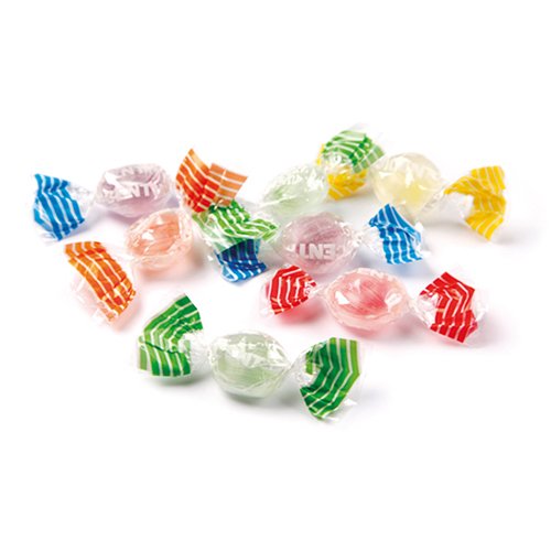 Caramelle Alla Stevia Misto Frutta Senza Zucchero G 500 - Dolci Grazie All'Estratto Di Stevia, Ai Gusti: Fragola, Arancia, Limone, Ribes E Mela Verde
