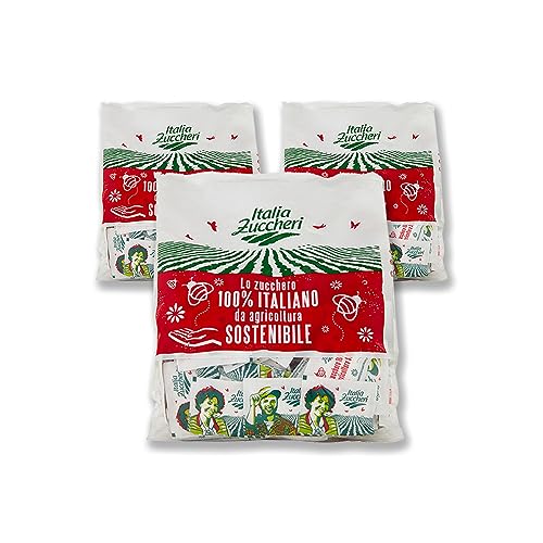 Italia Zuccheri Tris - Bustine Di Zucchero Monodose 1Kg X3 Confezioni